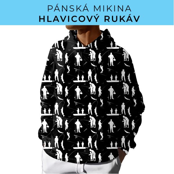PÁNSKÝ střih - mikina s kapucí