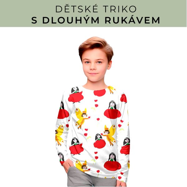 DĚTSKÝ střih - triko dlouhý rukáv
