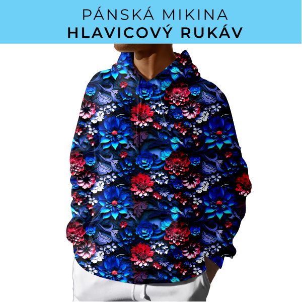 PÁNSKÝ střih - mikina s kapucí