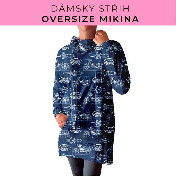 DÁMSKÝ střih - Oversize mikina