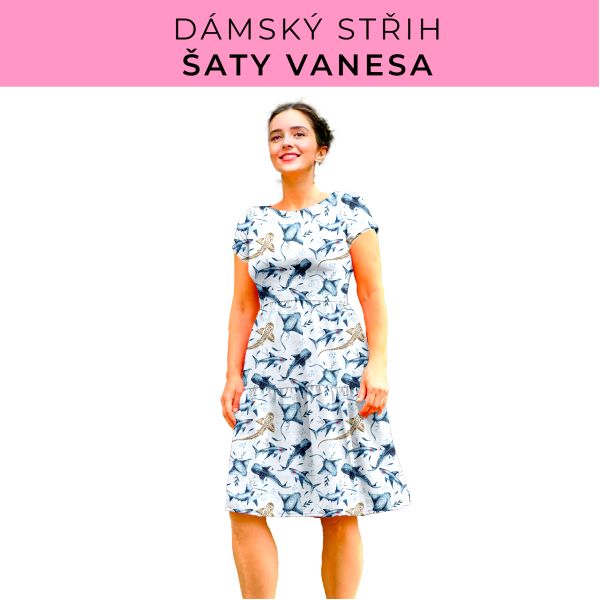 Dámský střih šaty Vanesa