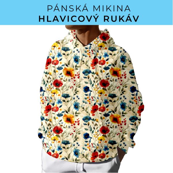 PÁNSKÝ střih - mikina s kapucí