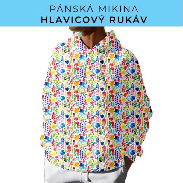 PÁNSKÝ střih - mikina s kapucí