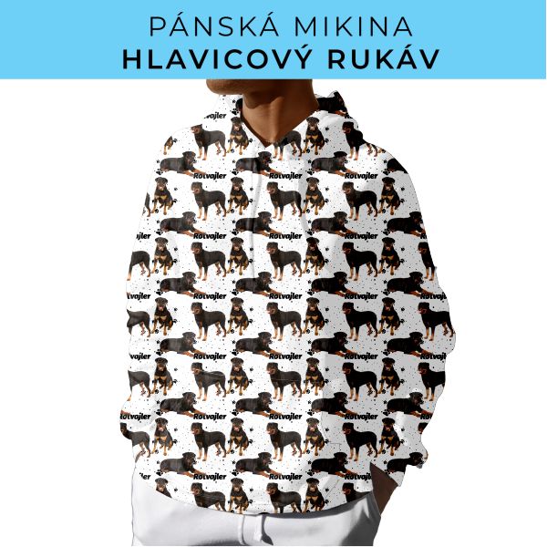 PÁNSKÝ střih - mikina s kapucí