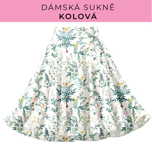 DÁMSKÝ střih - Kolová sukně