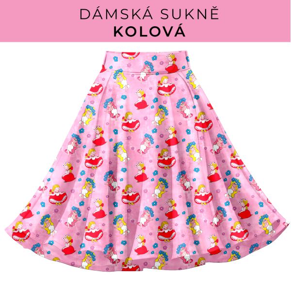 DÁMSKÝ střih - Kolová sukně
