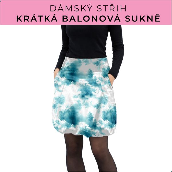 Dámský střih - balonová krátká sukně