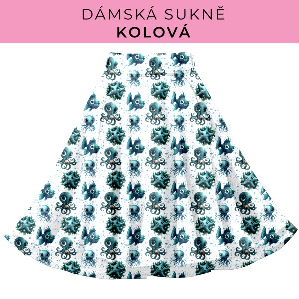 DÁMSKÝ střih - Kolová sukně