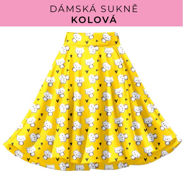 DÁMSKÝ střih - Kolová sukně