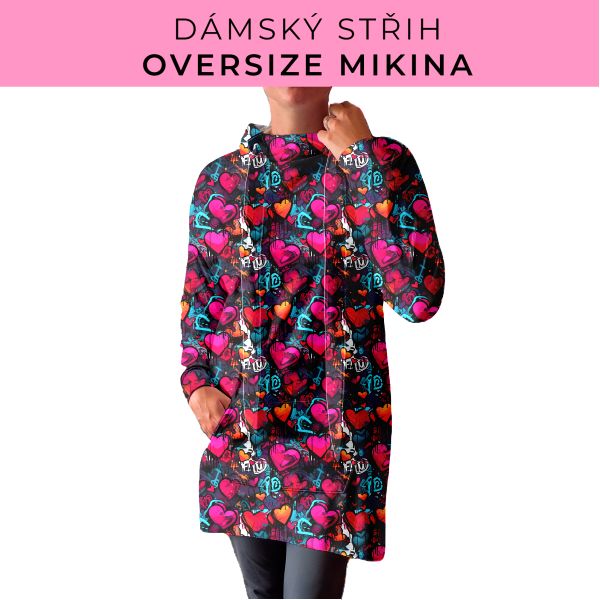 DÁMSKÝ střih - Oversize mikina