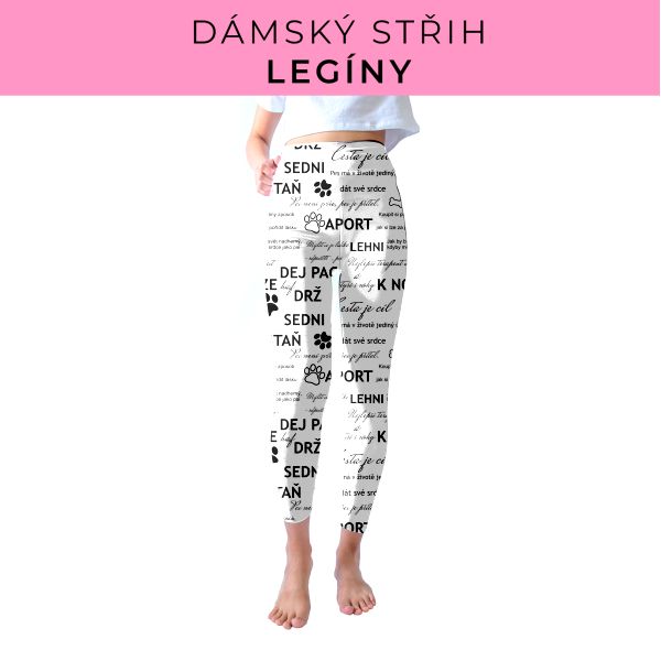 DÁMSKÝ střih - legíny SPORT - SLIM FIT