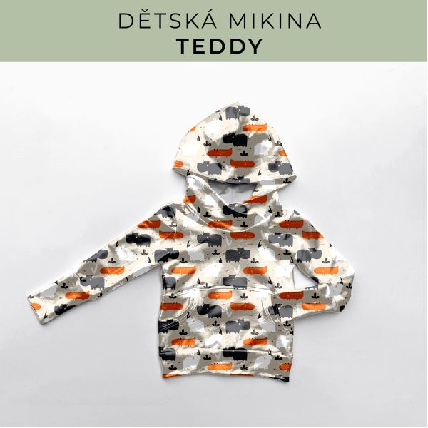 DĚTSKÝ střih - Mikina Teddy