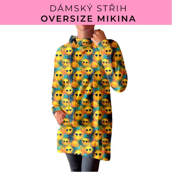 DÁMSKÝ střih - Oversize mikina