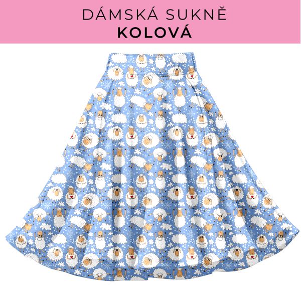 DÁMSKÝ střih - Kolová sukně