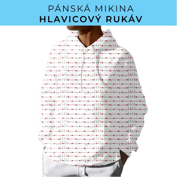PÁNSKÝ střih - mikina s kapucí