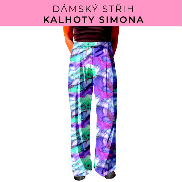 Dámský střih - kalhoty Simona
