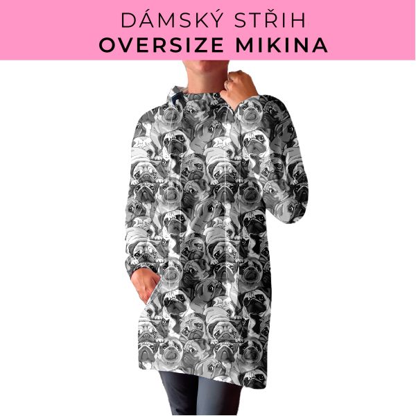 DÁMSKÝ střih - Oversize mikina