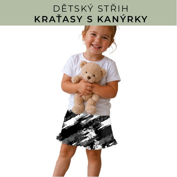 Dětský střih - Kraťásky s kanýrkem