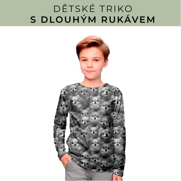 DĚTSKÝ střih - triko dlouhý rukáv