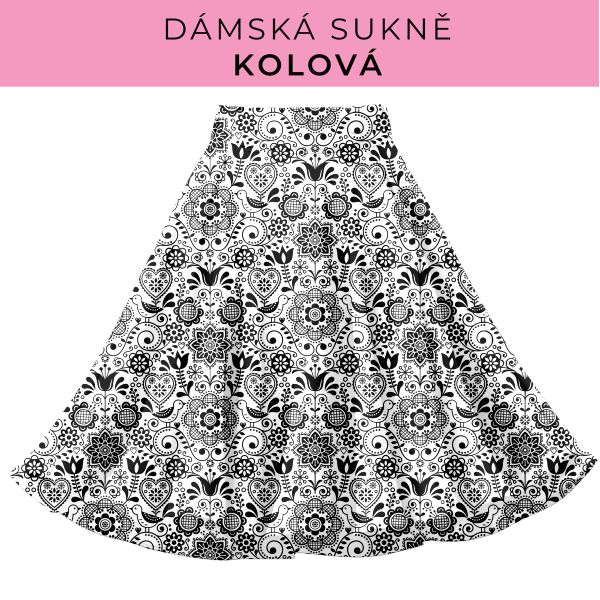DÁMSKÝ střih - Kolová sukně