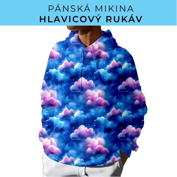 PÁNSKÝ střih - mikina s kapucí