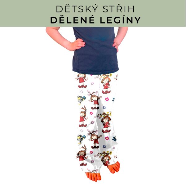 Dětský střih - Dělené legíny