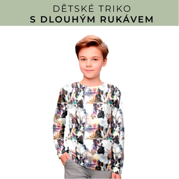 DĚTSKÝ střih - triko dlouhý rukáv