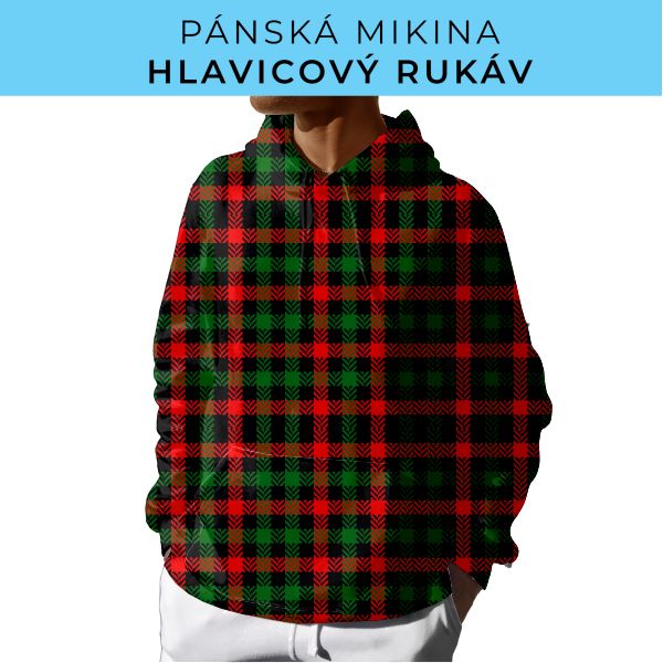PÁNSKÝ střih - mikina s kapucí