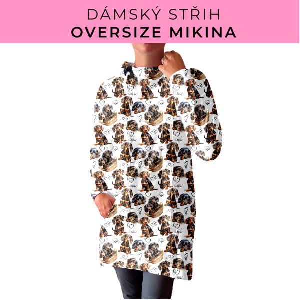 DÁMSKÝ střih - Oversize mikina