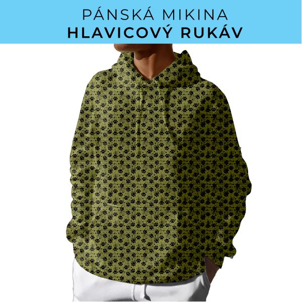PÁNSKÝ střih - mikina s kapucí