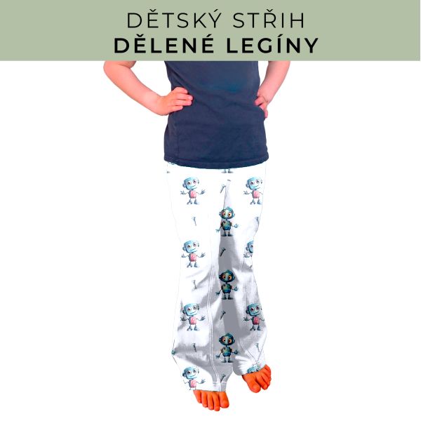 Dětský střih - Dělené legíny