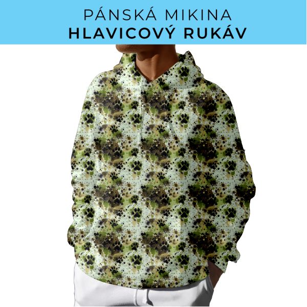 PÁNSKÝ střih - mikina s kapucí