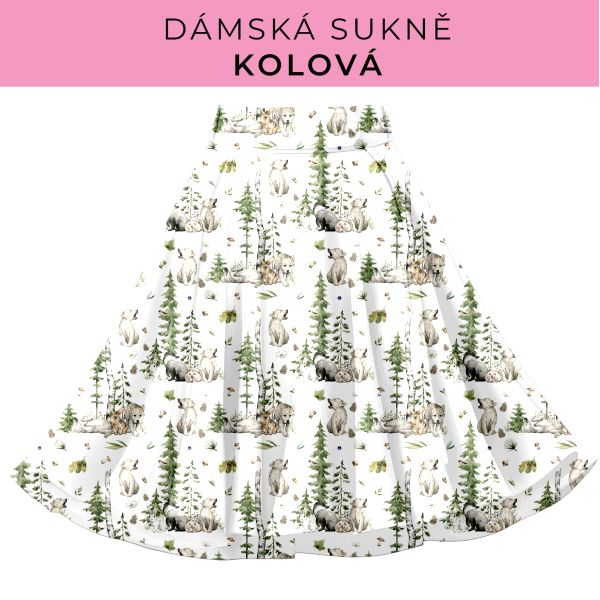 DÁMSKÝ střih - Kolová sukně