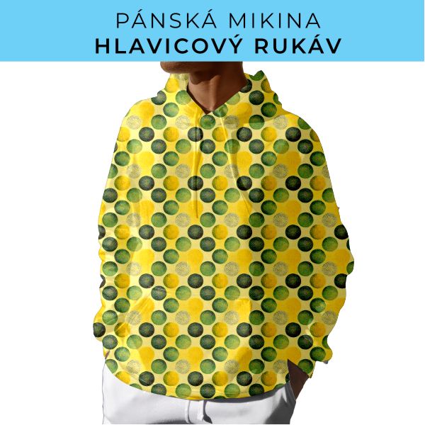 PÁNSKÝ střih - mikina s kapucí