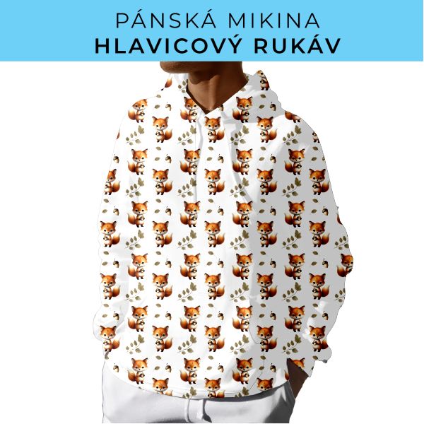 PÁNSKÝ střih - mikina s kapucí