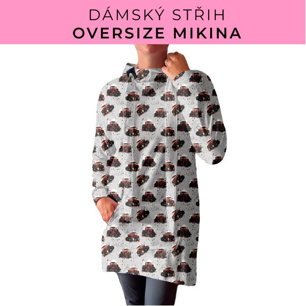 DÁMSKÝ střih - Oversize mikina