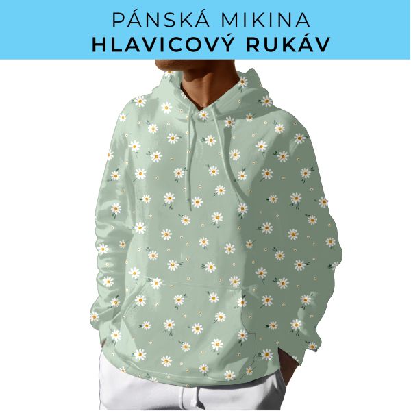 PÁNSKÝ střih - mikina s kapucí