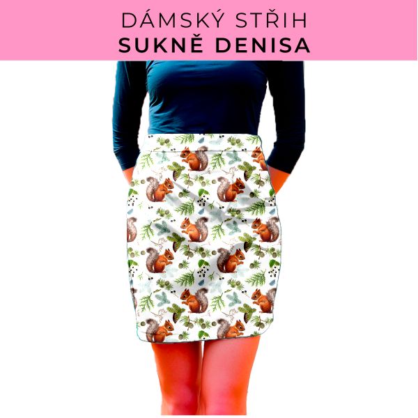 Dámský střih - Dámská sukně Denisa