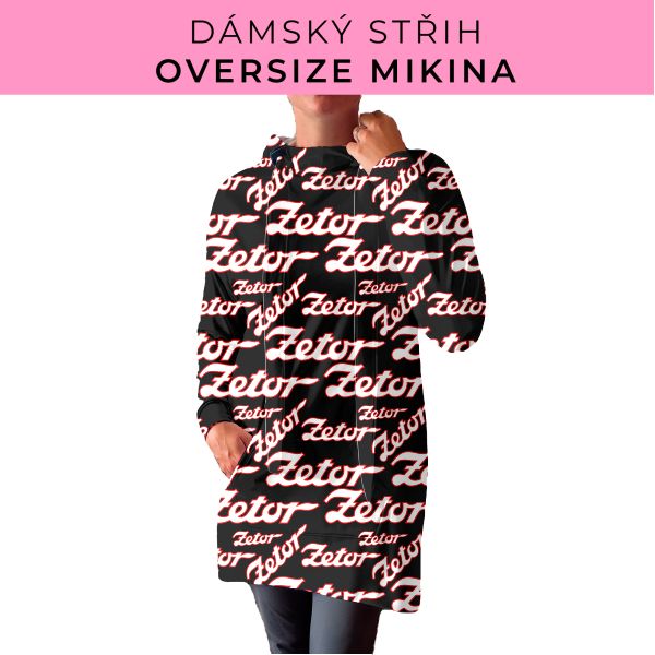 DÁMSKÝ střih - Oversize mikina