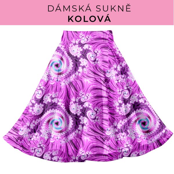 DÁMSKÝ střih - Kolová sukně