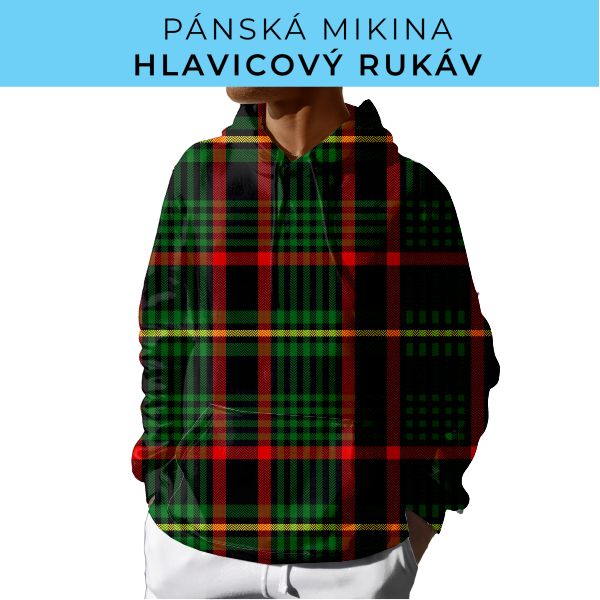 PÁNSKÝ střih - mikina s kapucí