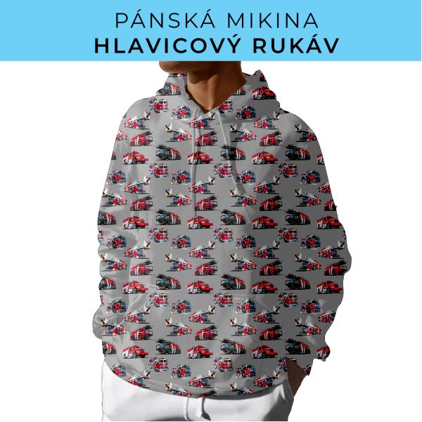 PÁNSKÝ střih - mikina s kapucí