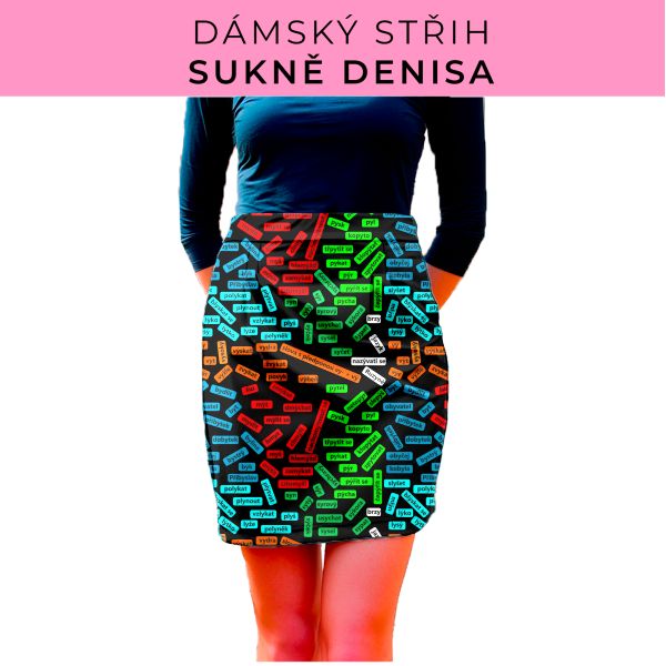 Dámský střih - Dámská sukně Denisa