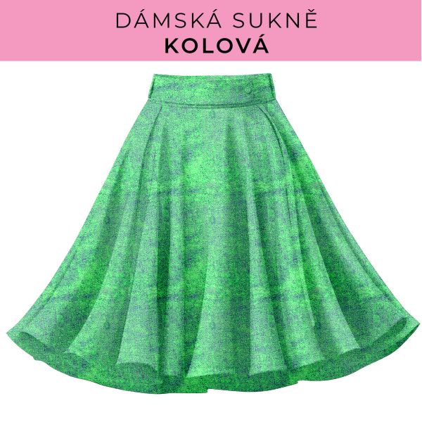 DÁMSKÝ střih - Kolová sukně
