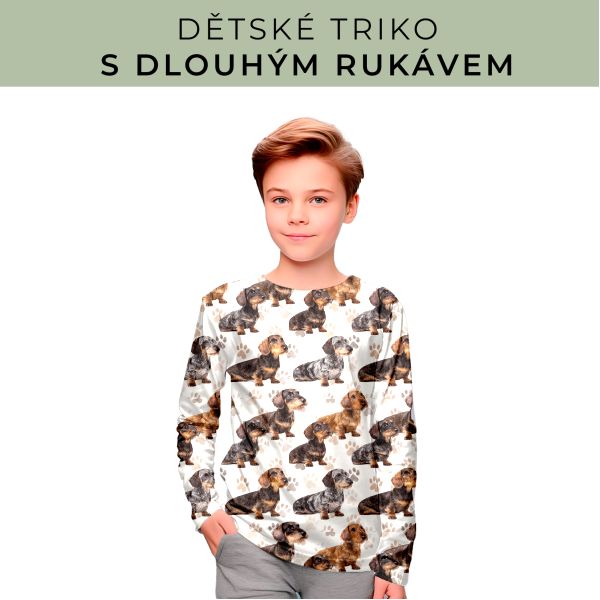 DĚTSKÝ střih - triko dlouhý rukáv