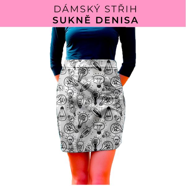 Dámský střih - Dámská sukně Denisa