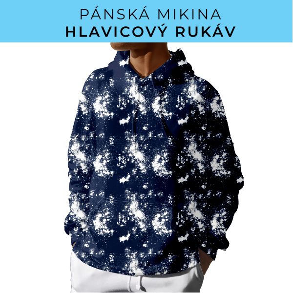 PÁNSKÝ střih - mikina s kapucí