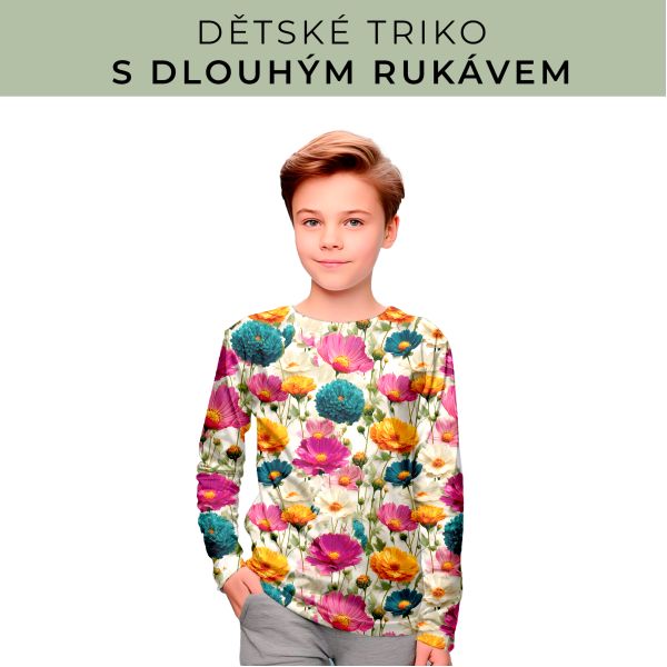 DĚTSKÝ střih - triko dlouhý rukáv