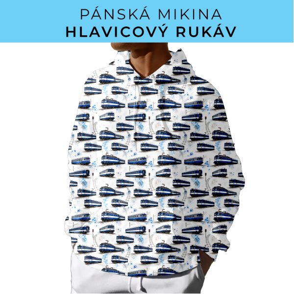 PÁNSKÝ střih - mikina s kapucí
