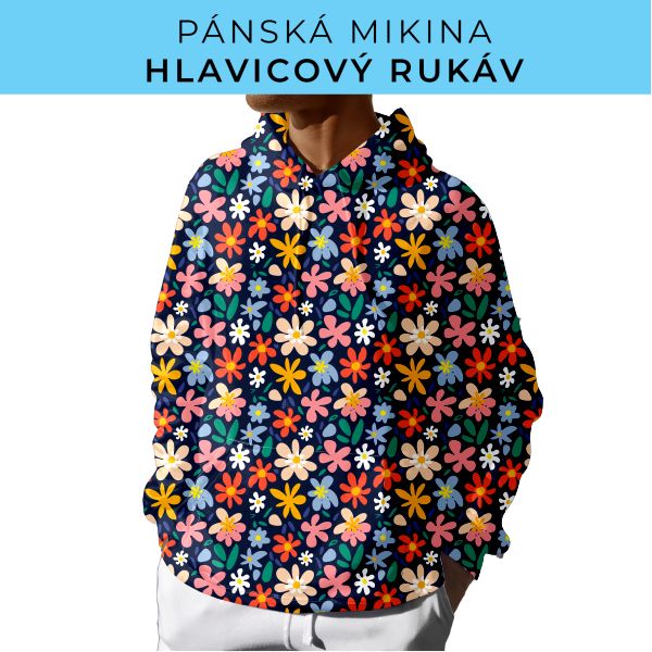 PÁNSKÝ střih - mikina s kapucí